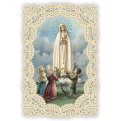 Officina D'Arte Torre　飾りレース紙ご絵　ファティマの聖母　Madonna Di Fatima  OAT268 イタリア語祈りカード　