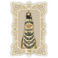 Officina D'Arte Torre　飾りレース紙ご絵　ロレートの聖母　Madonna Di Loreto　OAT95　イタリア語祈りカード　