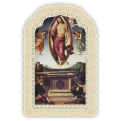 Officina D'Arte Torre　飾りレース紙ご絵　復活　Resurrezione Di Cristo　 OAT267 イタリア語祈りカード　