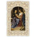 Officina D'Arte Torre　飾りレース紙ご絵　聖家族　　SACRA FAMIGLIA　OAT98　イタリア語祈りカード　
