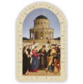 Officina D'Arte Torre　飾りレース紙ご絵　聖母の結婚 (ラファエロ)　Sposalizio Della Vergine　 OAT264 イタリア語祈りカード　