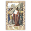 Officina D'Arte Torre　飾りレース紙ご絵 　十字架の道行　2　Via Crucis Stazione II　OAT162 　イタリア語祈りカード　
