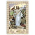 Officina D'Arte Torre　飾りレース紙ご絵 　十字架の道行 10　Via Crucis Stazione  X OAT170　イタリア語祈りカード　