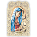 Officina D'Arte Torre　飾りレース紙ご絵  Virgo Fidelis  OAT213 イタリア語祈りカード　