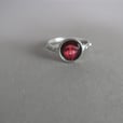イタリア　 リング型一連ロザリオ　 指ロザリオ　カラー　聖顔