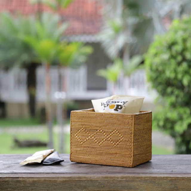 Cdボックス ハイクオリティショート Box375 Rosily ロージリー バリ島 アタかご雑貨 収納バスケット リビング