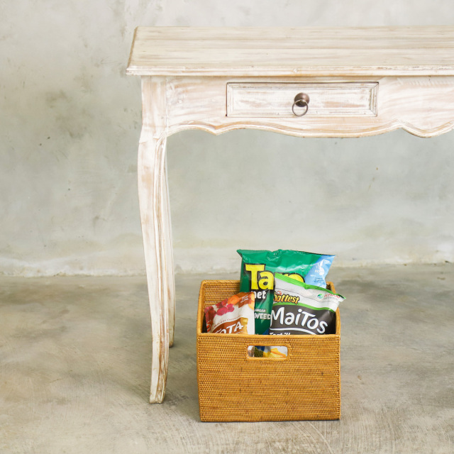 荷物カゴスクエア (BOX381) Rosily(ロージリー) バリ島 アタかご雑貨