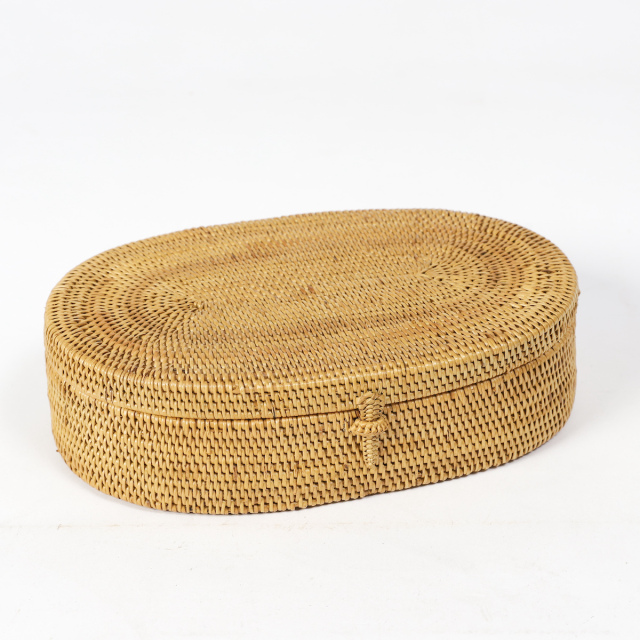 【アウトレット】バリ島 アタ アタ製品 ふた付き ラウンドBOX Φ30 アウトレット】バリ島 アタ アタ製品 ふた付き ラウンドBOX Φ30