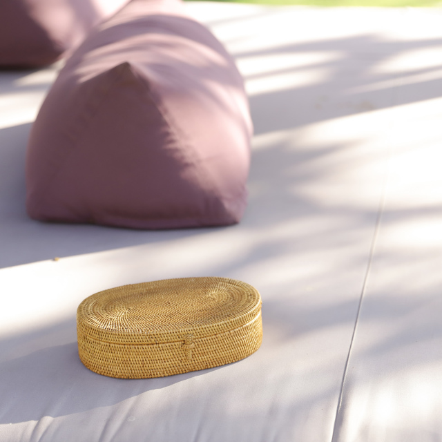 オーバル蓋付きLサイズ (BOX412) Rosily(ロージリー) バリ島