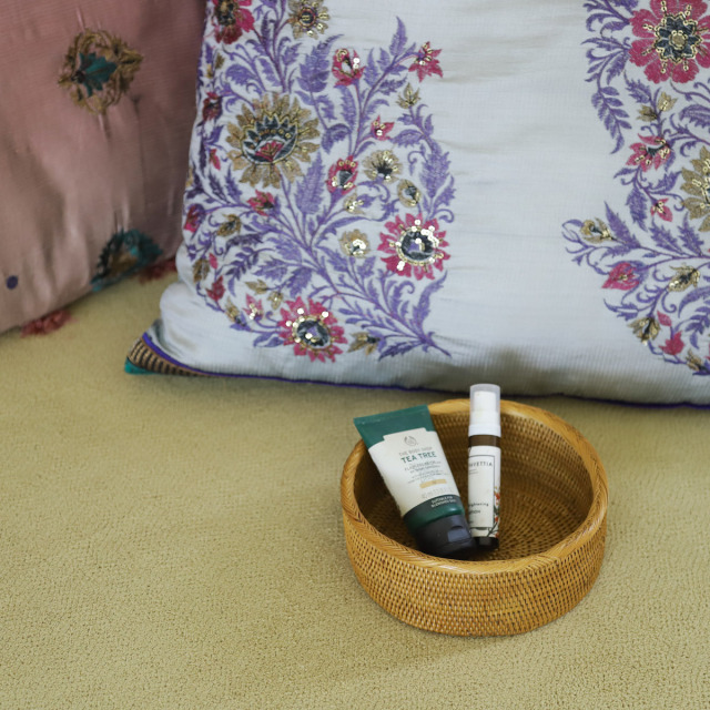 円形蓋無し Sサイズ (BOX424) Rosily(ロージリー) バリ島 アタ