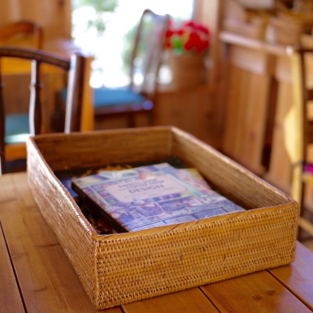 収納箱四角 浅型Sサイズ (BOX450) Rosily(ロージリー) バリ島