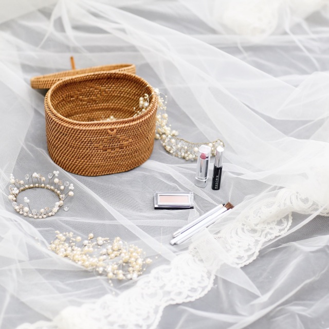 楕円蓋付き小物入 (BOX470) Rosily(ロージリー) バリ島 アタかご雑貨