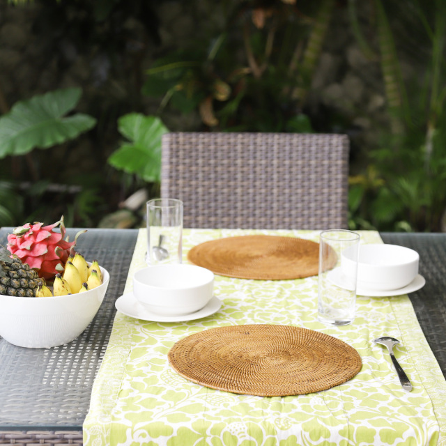 円形鍋敷Lサイズ 1枚 (MAT184) Rosily(ロージリー) バリ島 アタ