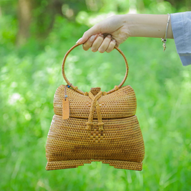 魚かご型バッグ (NAB601) Rosily(ロージリー) バリ島 アタかご  