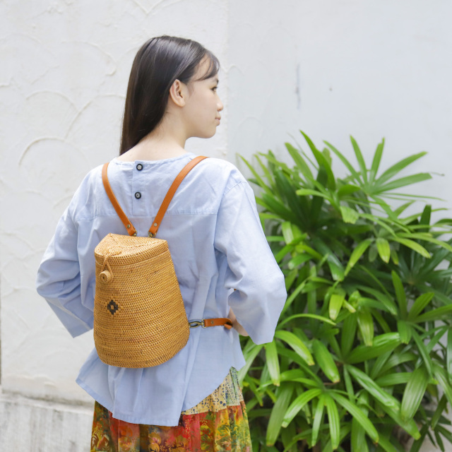 アタ リュックサック かごバッグ