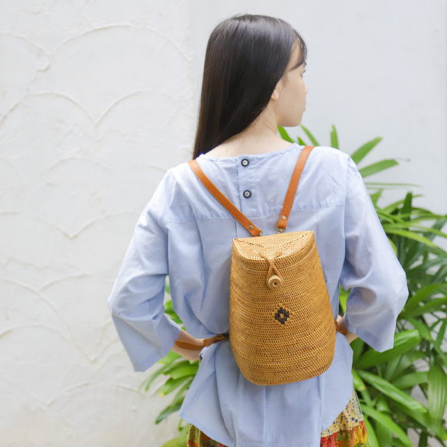 アタ リュックサック かごバッグ