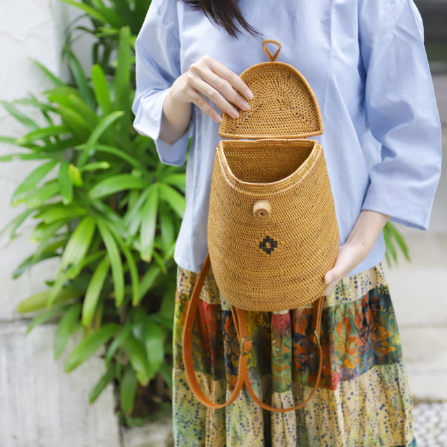 アタ リュックサック かごバッグ