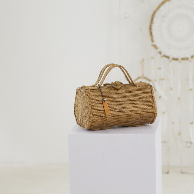 俵型二つ折れMサイズ (NAB616) Rosily(ロージリー) バリ島 アタかご