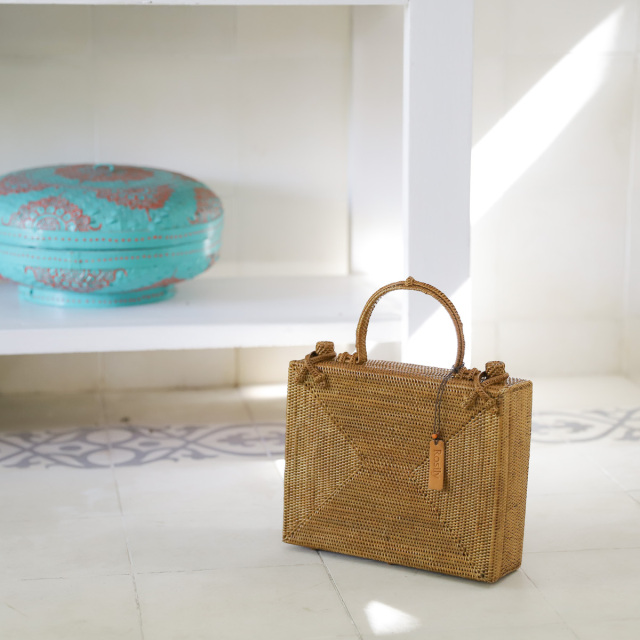 【Rosily】 かごバッグ アタバック 道具箱バッグLL (NAB512) Rosily(ロージリー) バリ島 アタかごバッグ