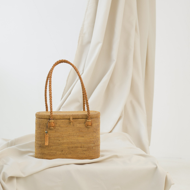 アタバッグ かごバッグ 蓋付き