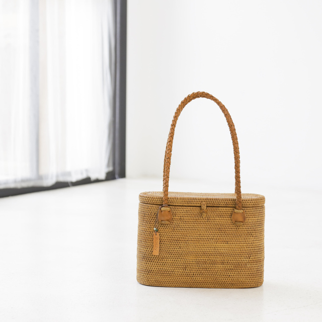 アタバッグ かごバッグ 蓋付き