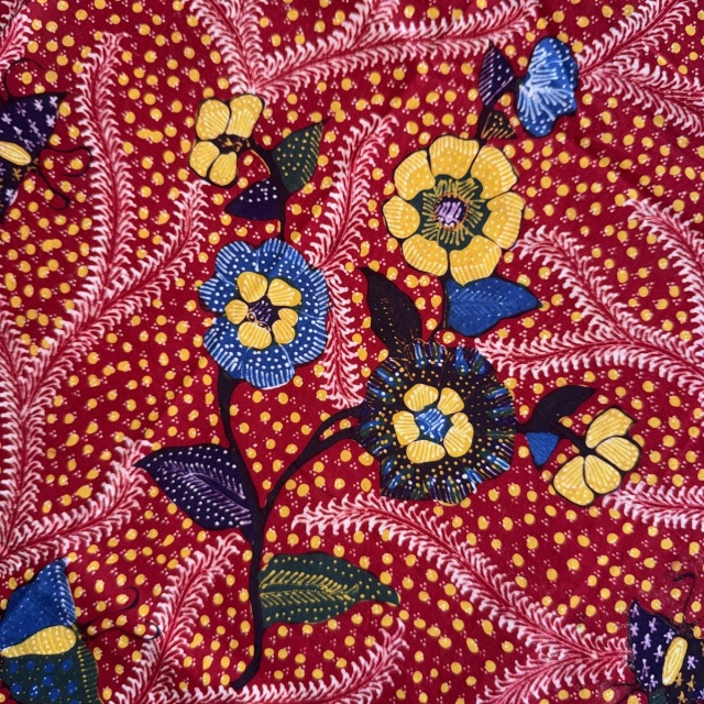 バティック（ジャワ更紗・プリント・綿100%） (NRA941-18) Rosily