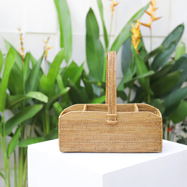 山型リモコン立て2枠持手 (RCB269) Rosily(ロージリー) バリ島 アタ