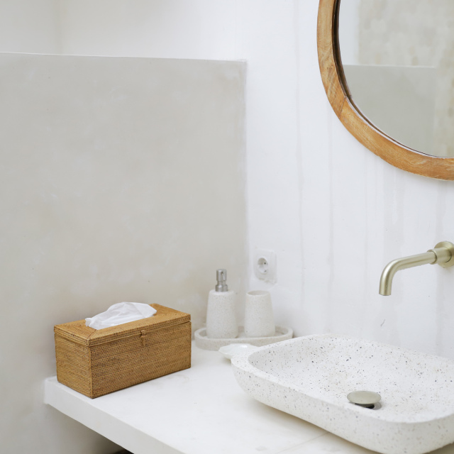 クレンジングタオル入れ (TIS221) Rosily(ロージリー) バリ島 アタかご雑貨