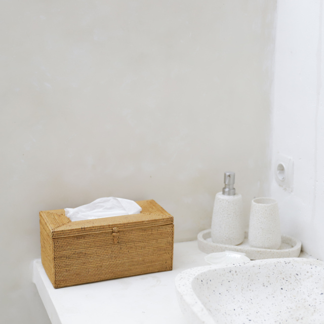 クレンジングタオル入れ (TIS221) Rosily(ロージリー) バリ島 アタかご雑貨