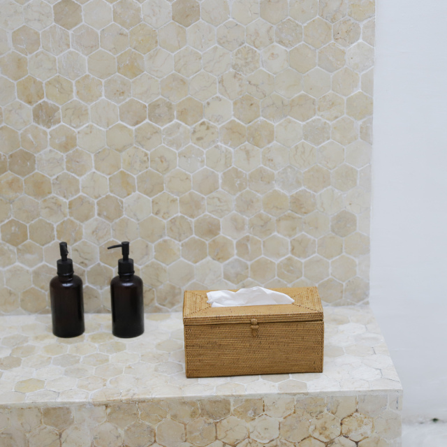 クレンジングタオル入れ (TIS221) Rosily(ロージリー) バリ島 アタかご雑貨