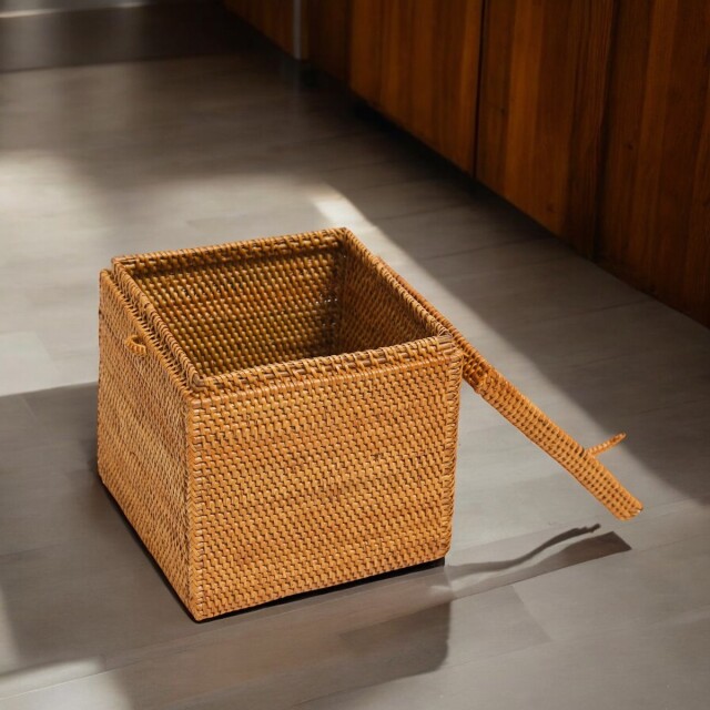 ロールペーパー入れ四角 (TIS228) Rosily(ロージリー) バリ島 アタかご雑貨