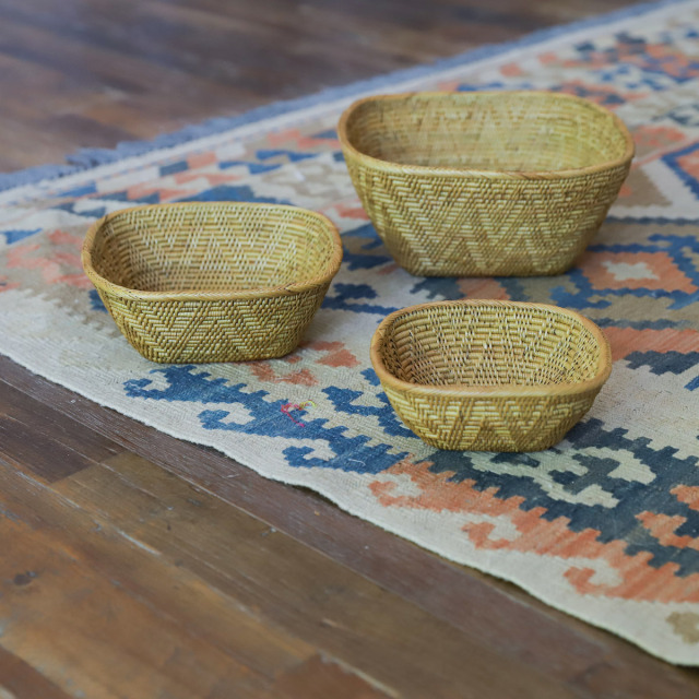 アタ雑貨 アタトレイ カゴ スクエア