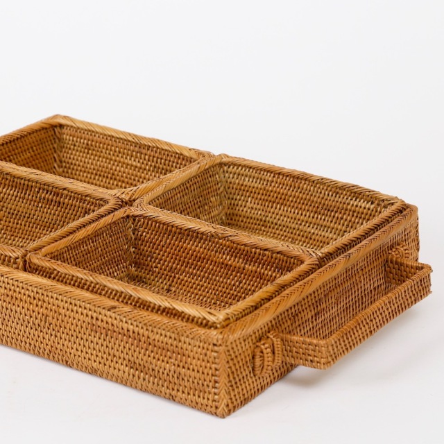 アタ 製品　トレー　ラタン　バリ雑貨　お土産　３つセット a0022-6.jpg