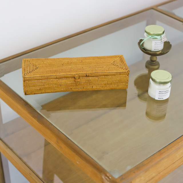 アタ 蓋つき カトラリー入れ 長方形