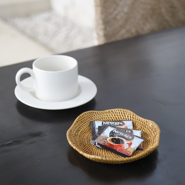 波型浅皿Sサイズ (TRY335)  Rosily(ロージリー) バリ島 アタかご雑貨