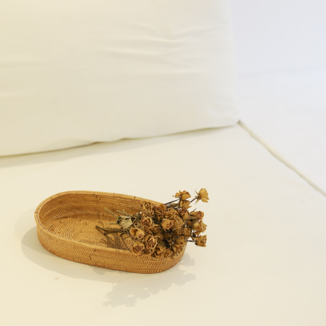 楕円トレイMサイズ (TRY342) Rosily(ロージリー) バリ島 アタかご雑貨