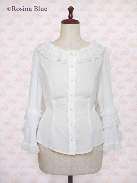 大きいサイズ ゴスロリ姫袖 ブラウス