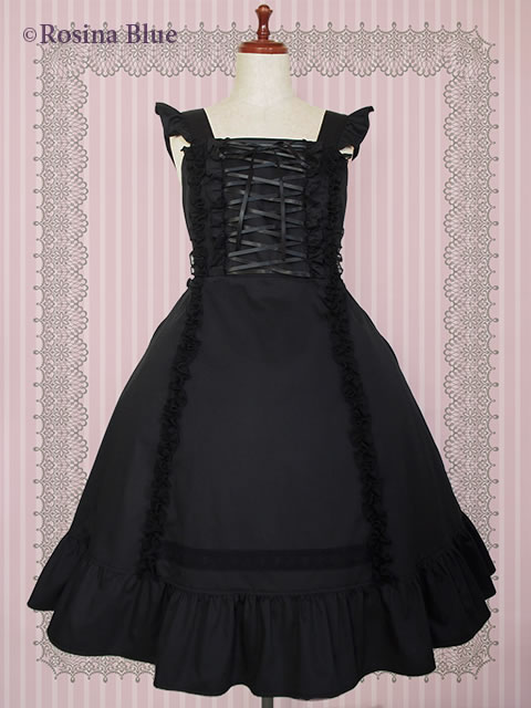 大きいサイズ ゴシック＆ロリィタ ジャンパースカートセット 