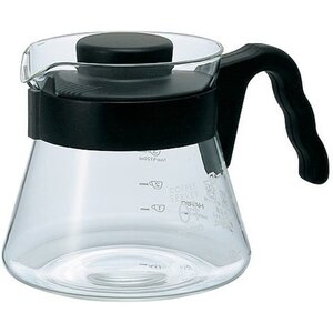 ハリオ V60コーヒーサーバー 電子レンジ/食洗機対応 450ml ブラック 日本製 VCS-01B