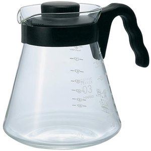 ハリオ V60コーヒーサーバー 電子レンジ/食洗機対応 1000ml ブラック 日本製 VCS-03B