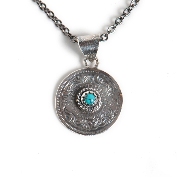 VIVIFY (ビビファイ)  Phoenix 50 Sen Coin with Stone Necklace