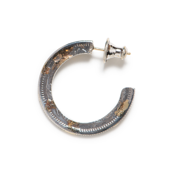 VIVIFY (ビビファイ)  K18gold post 50 Sen Coin Giza Edge Line Pierce(L) w/gold