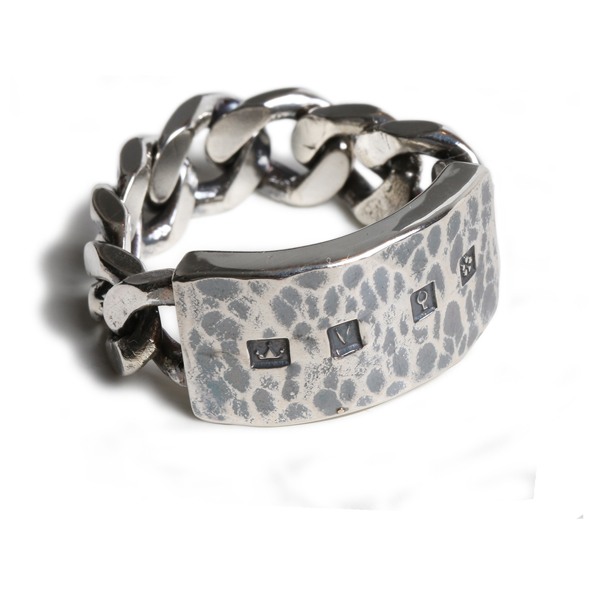 VIVIFY (ビビファイ) Hallmarks ID Ring/ Hammered Finish【メール便可】