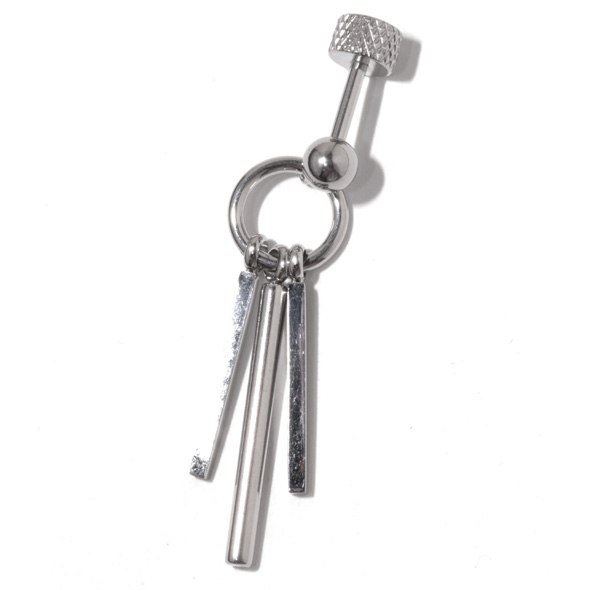 【60%OFF】ピアス フープ チャーム バー【メール便可】