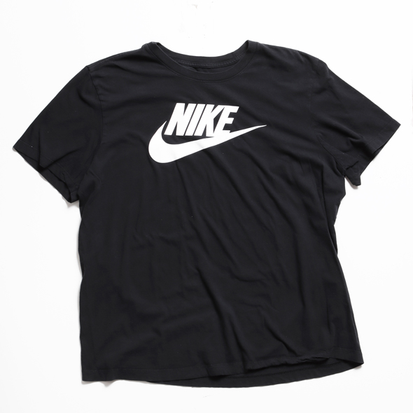 Used | NIKE シンプル ロゴ Tee ブラック Tee XL【メール便可】