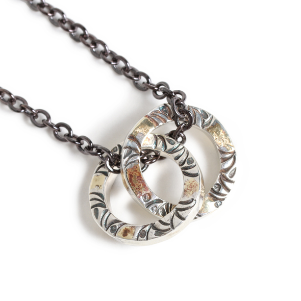 VIVIFY (ビビファイ) Side Arabesque Twin Link Glasses Holder Necklace(S) w/gold