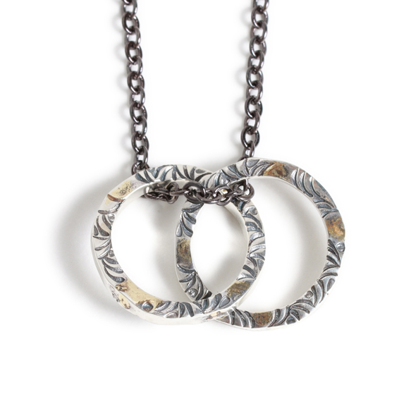 VIVIFY (ビビファイ) Side Arabesque Twin Link Glasses Holder Necklace(M) w/gold