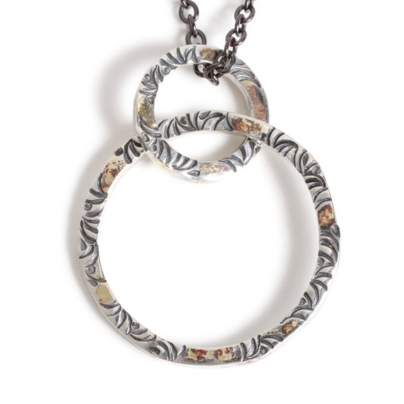 VIVIFY (ビビファイ) Side Arabesque Twin Link Glasses Holder Necklace(L) w/gold