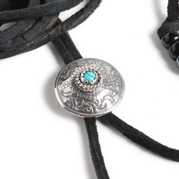 VIVIFY (ビビファイ)  Phoenix 50 Sen Coin Loop Tie with Stone