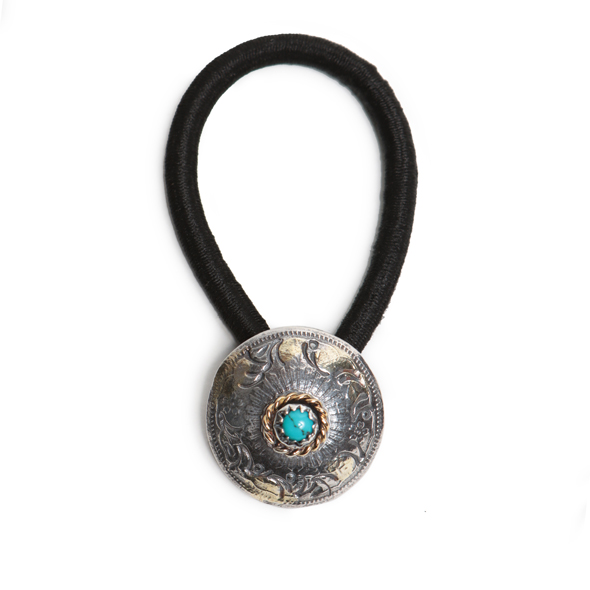 VIVIFY (ビビファイ)  Phoenix 50 Sen Coin Concho with Stone w/gold